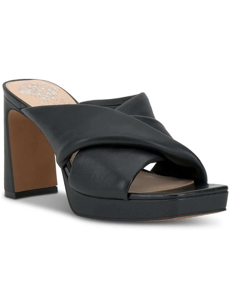 Vince Camuto Elmindi Womens Leather Block Heel Mules 4