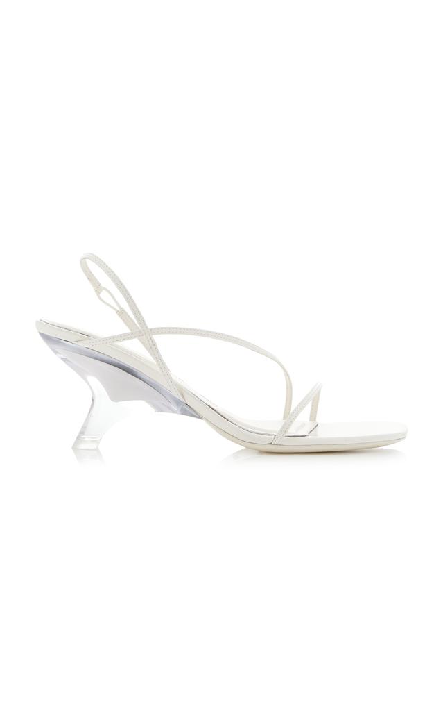 SIMKHAI SIMKHAI - Shadow Leather Sandals - White - IT 38 - Moda Operandi