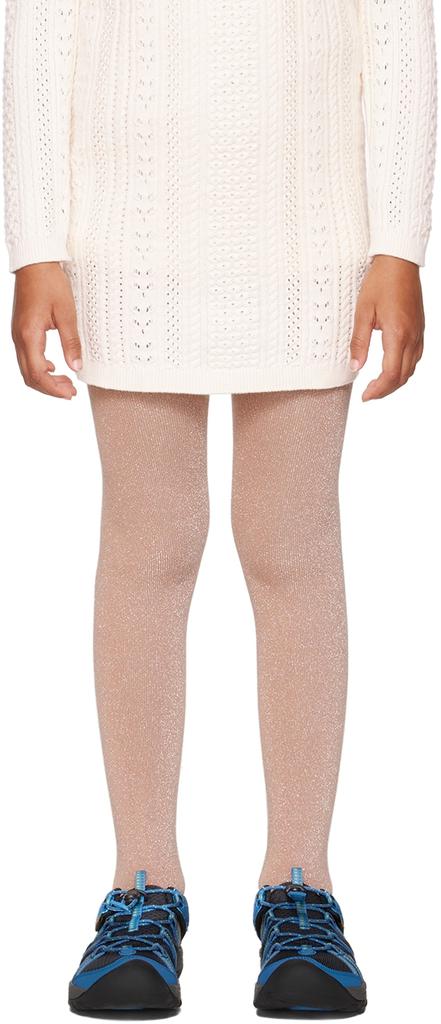 MOLO Kids Tan Glitter Tights