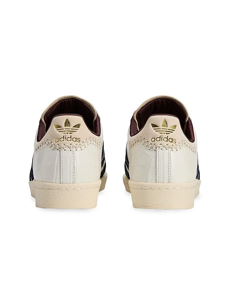 Adidas Unisex adidas x Wales Bonner Superstar Crocodile-Embossed Leather Sneakers 3