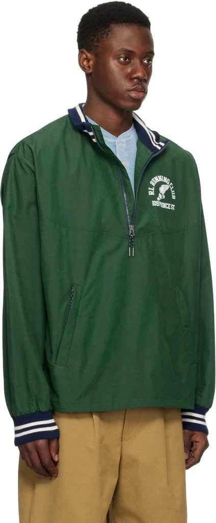 Ralph Lauren Green Ripstop Quarter-Zip Graphic Jacket 2