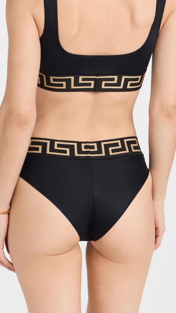 Versace Swim Slip Lycra Vita Recycled Bikini Bottoms