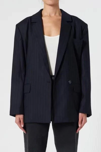 Neuw Neuw Oversized Pinstripe Blazer 2