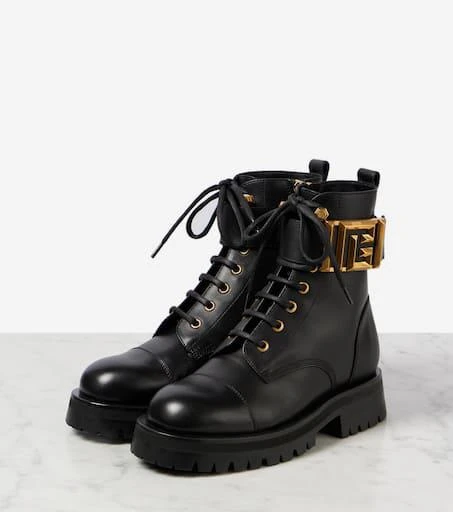 Balmain Romy leather lace-up boots 5