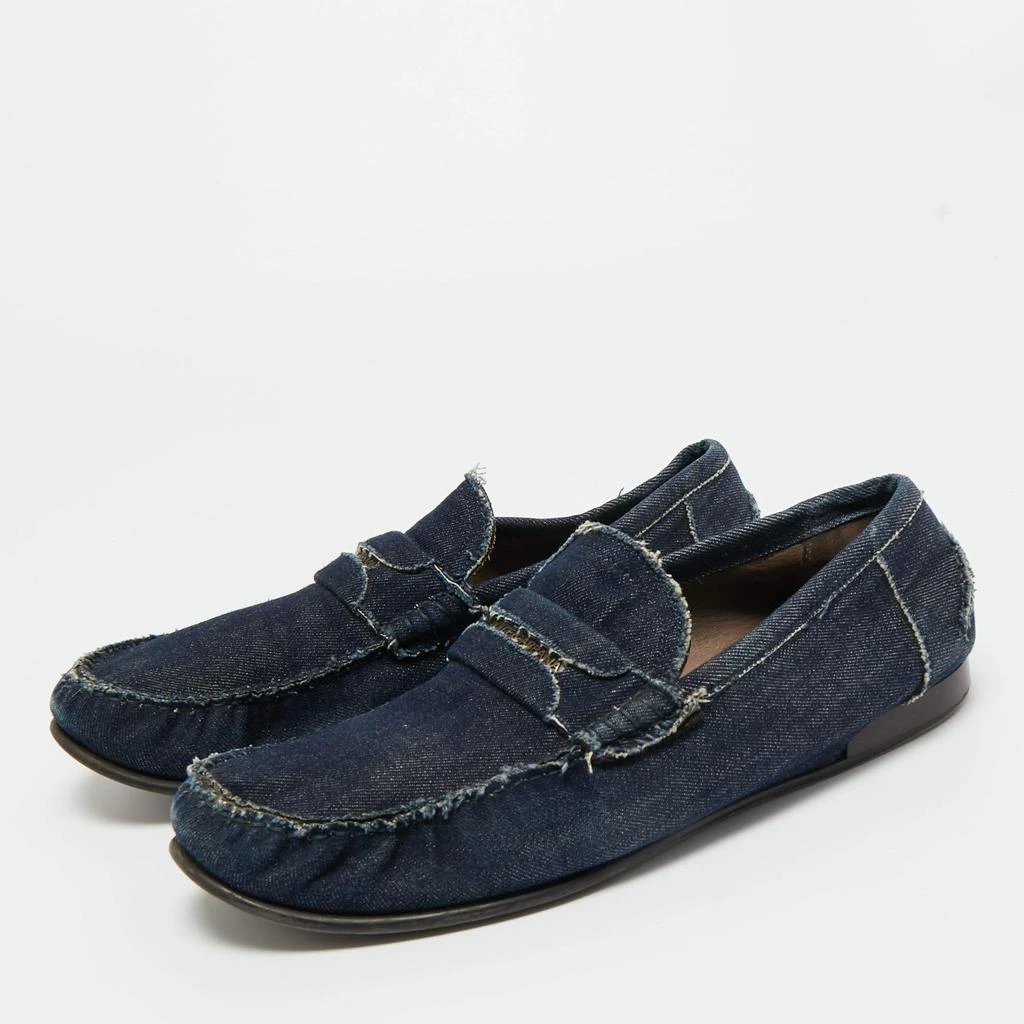 Dolce 
Gabbana Dolce 
Gabbana Navy Blue Denim Slip On Loafers Size 43 2
