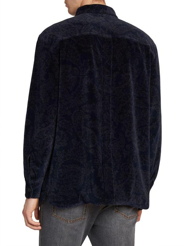 ETRO Paisley Printed Velvet Overshirt 2