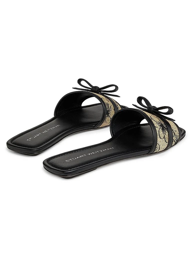 Stuart Weitzman Felicity Raffia Jacquard Slides 3