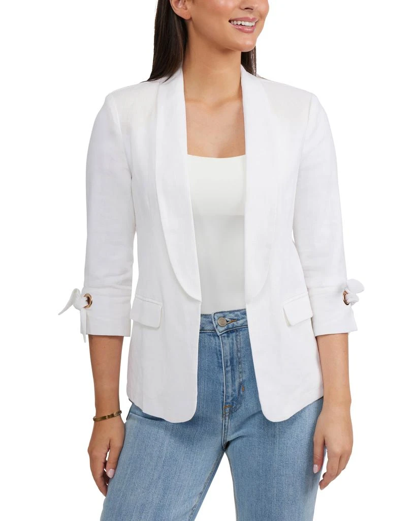 Ellen Tracy Women’s Shawl Collar Blazer with Sleeve Grommet 1