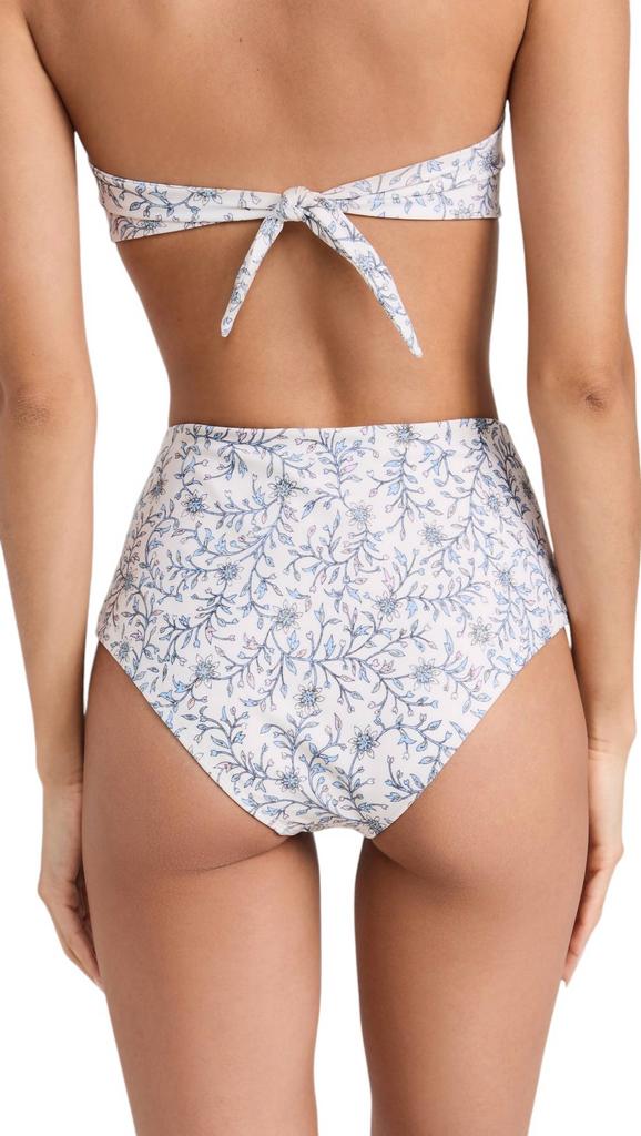 XIRENA Serena Bikini Bottom In White Blossom