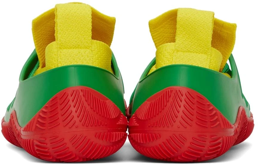 Bottega Veneta Green & Red Climber Sneakers 4