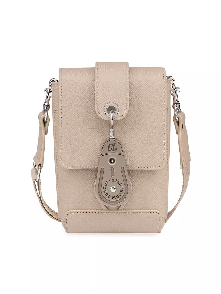 【Christian Louboutin】 Groovy leather crossbody bag Groovy leather crossbody bag in black - Christian Louboutin