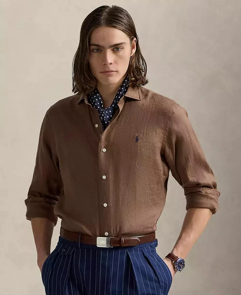 Men's Classic-Fit Linen Shirt undefined