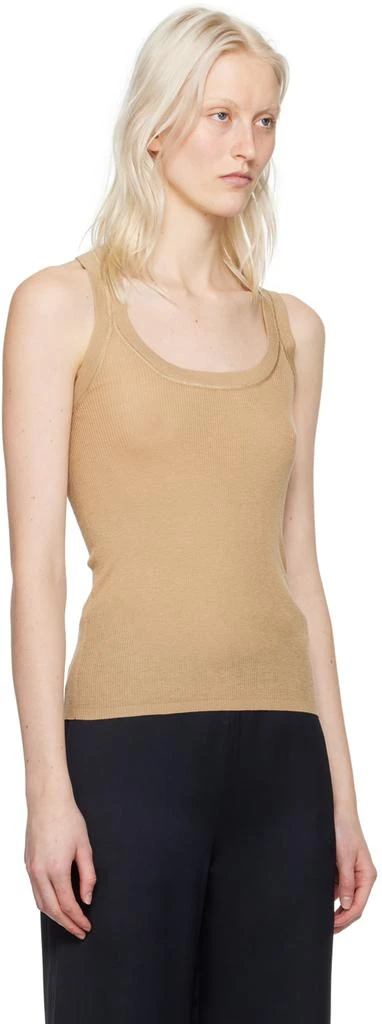 6397 Beige Skinny Tank Top 4