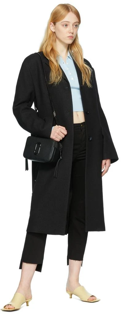 FRAME Black 'Le High Straight' Jeans 4