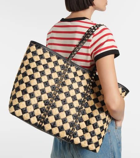 Valentino Rockstud Large checked tote bag 2