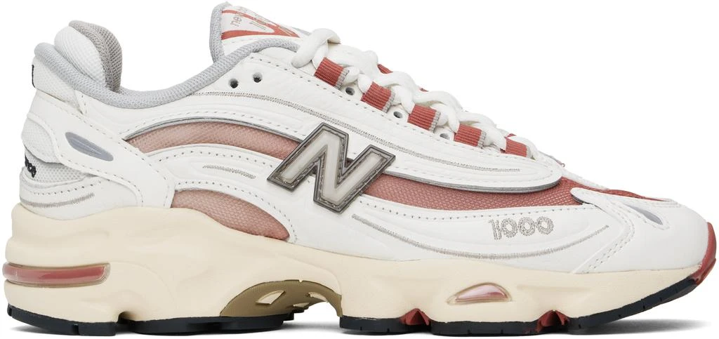 New Balance Off-White & Red 1000 Sneakers 1