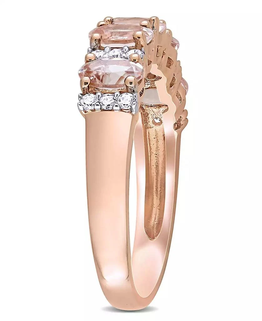 Macy
s Morganite (1 ct. t.w.) and Diamond (1/6 ct. t.w.) Semi Eternity Ring in 14k Rose Gold 3