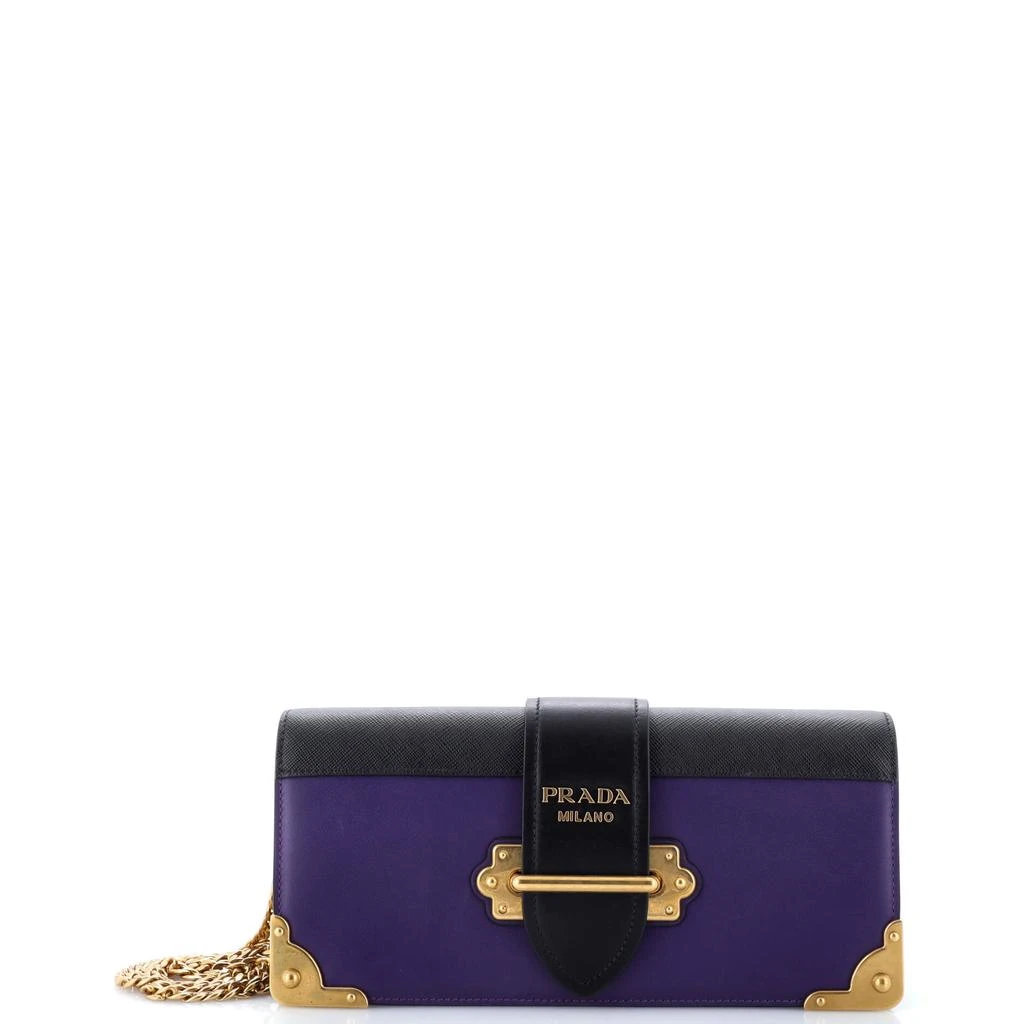 Prada Cahier Chain Clutch City Calf and Saffiano 1