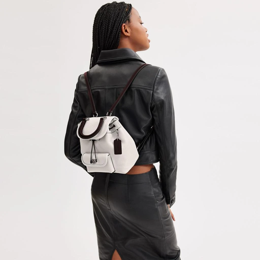 COACH Color-Block Leather Riya Backpack 21 6