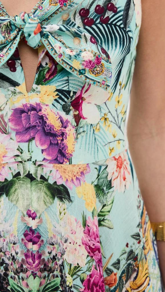 Camilla Long Dress with Tie Front 5