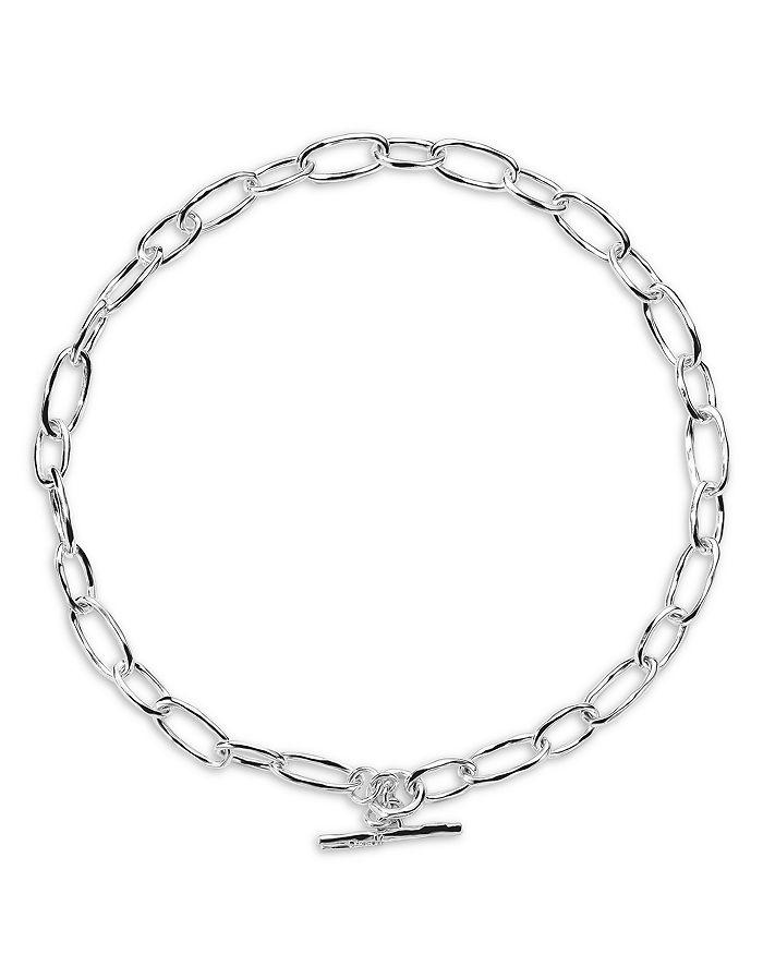 Ippolita Sterling Silver 925 Classico Faceted Oval Link Necklace, 19"