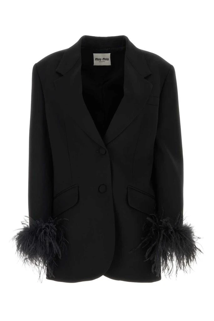 Miu Miu Miu Miu Single-Breasted Tailored Blazer 1