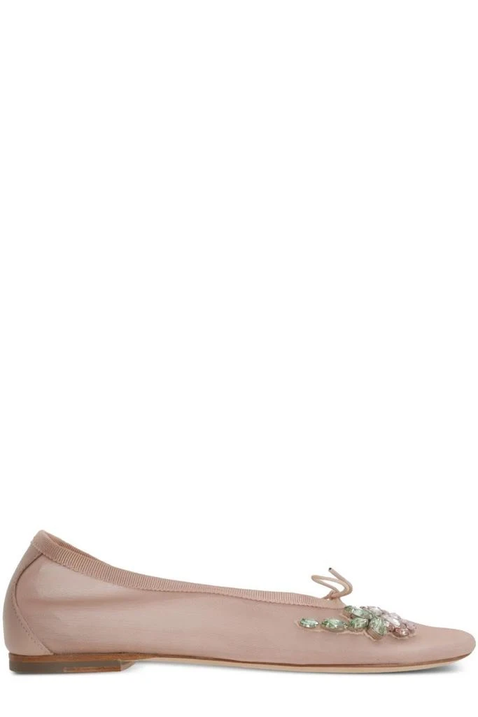Simone Rocha Simone Rocha Embellished Bow Detailed Flat Shoes 1