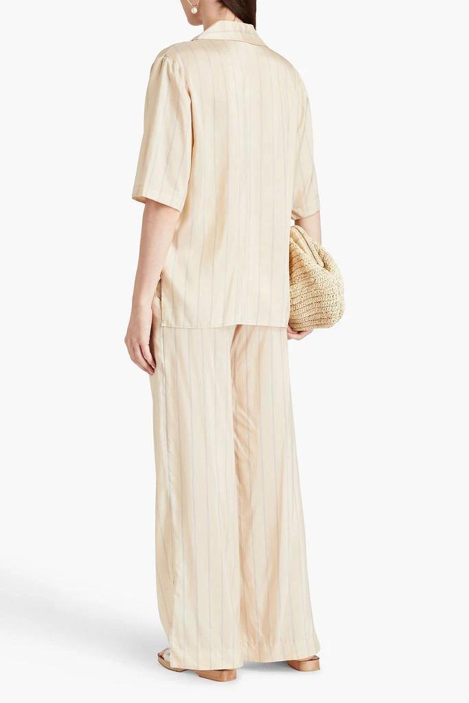 Le Kasha + Nadine Harper striped silk wide-leg pants 3