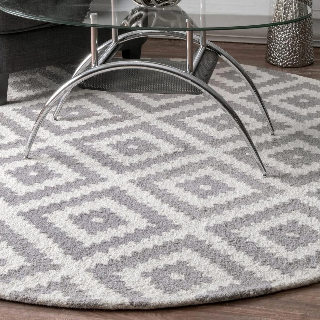 nuLOOM Kellee Hand Tufted Geometric Wool Area Rug 1