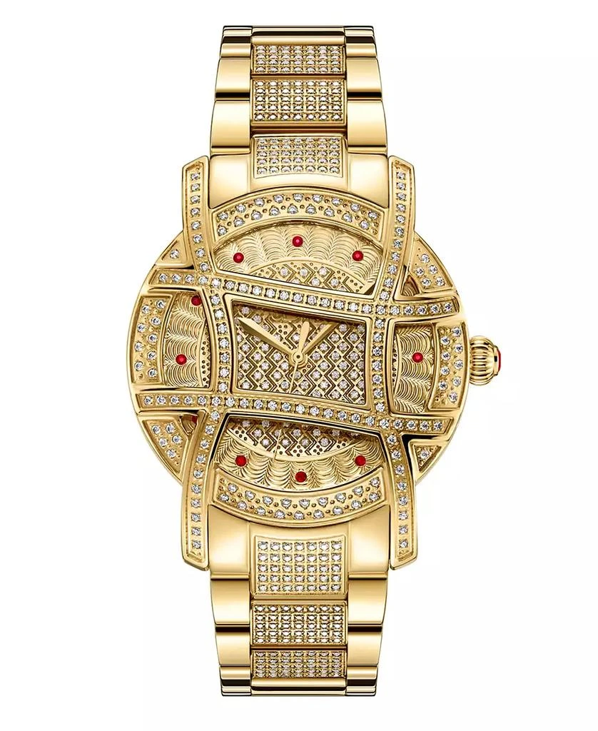 Jbw Women's Olympia Platinum Series Diamond (2 1/2 ct. t.w.) 18K Gold-Plated Stainless Steel Watch, 38Mm 1