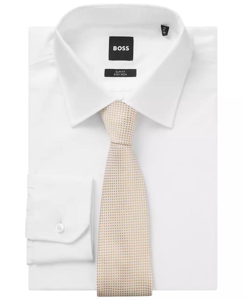 Hugo Boss Men's Jacquard-Pattern Silk Tie