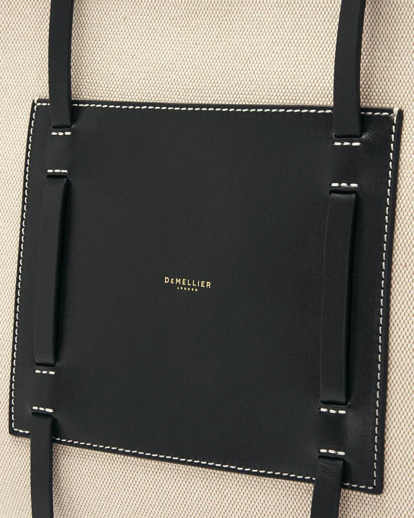 Demellier The Capri Canvas and Leather Box Tote Bag 4