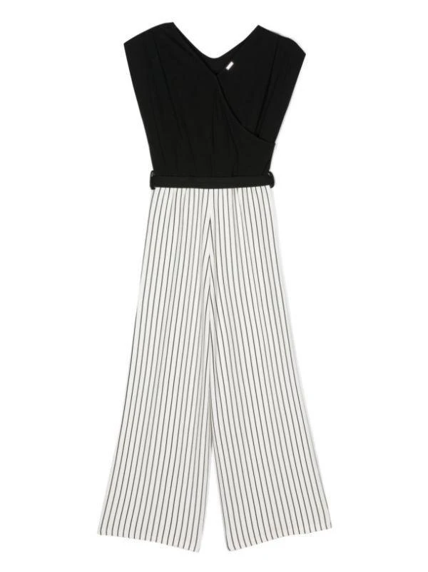 LIU •JO Liu Jo Kids V-Neck Striped Jumpsuit 2