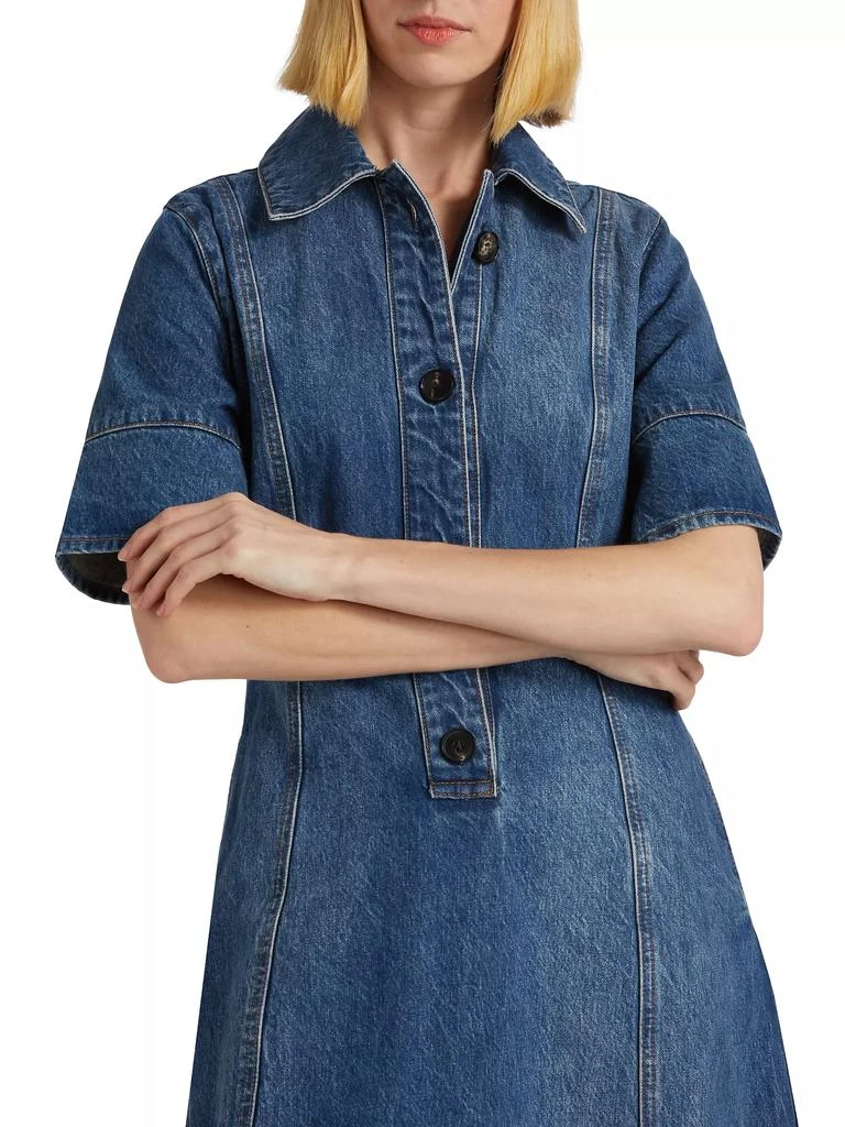 Co Denim Half-Placket Dress 6