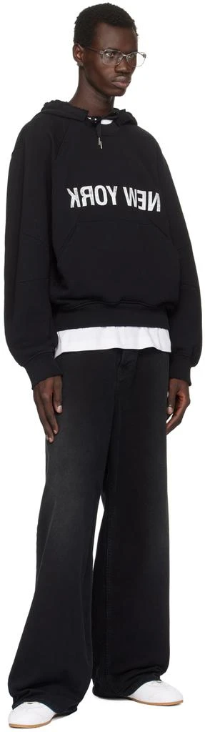 Helmut Lang Black 'New York' Hoodie 4