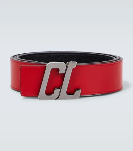 Christian Louboutin CL logo reversible leather belt - Belts  display picture 3