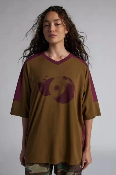 Urban Outfitters Dice Oversized V-Neck Jersey Graphic Tee 1