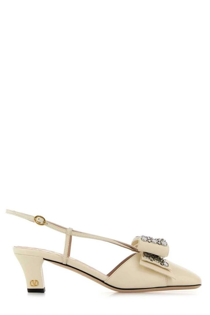Valentino Valentino Bowow Slingback Almond Toe Pumps 1
