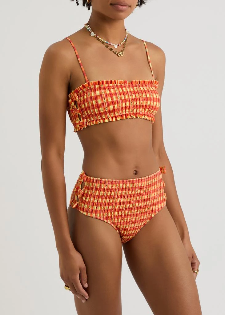 DAMSON MADDER Jezebel printed bikini top 2