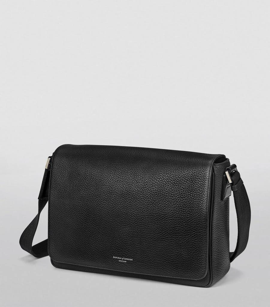 Aspinal of London Leather Reporter Messenger Bag 7