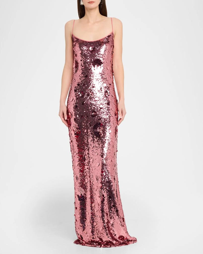 The New Arrivals by Ilkyaz Ozel Isis Sleeveless Sequin Column Gown 2