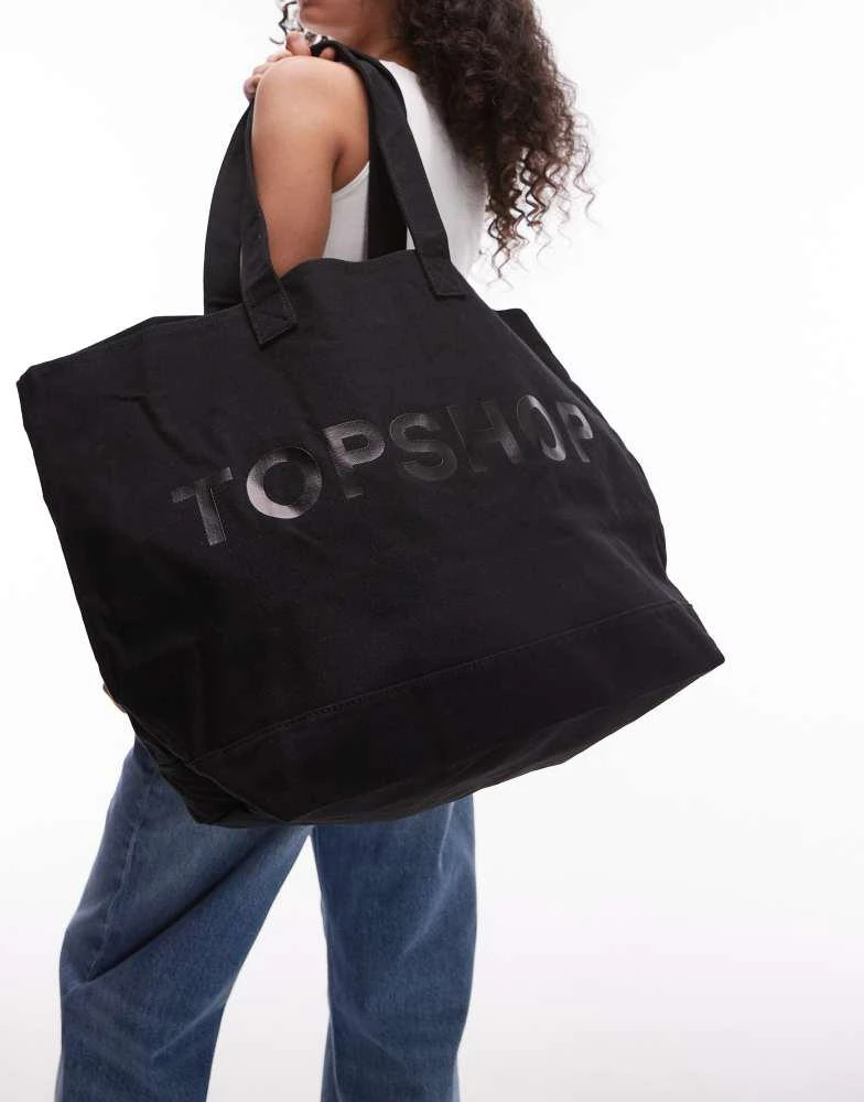 Canvas Tote Black Tote Bag Topshop Topshop Topshop Tote Bag In