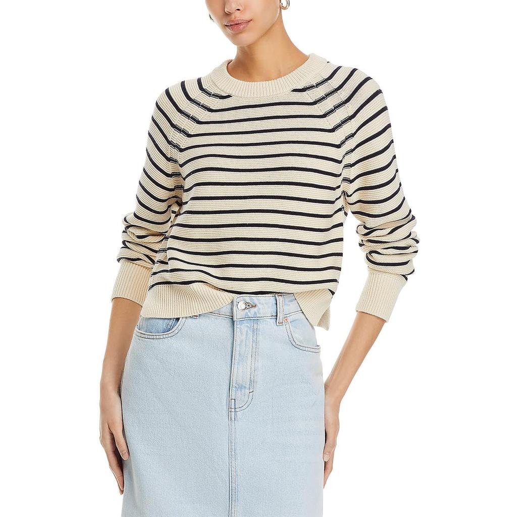 French Connection Lillie Mozart Womens Crop Crewneck Pullover Sweater