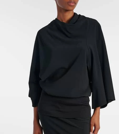 Rick Owens Draped charmeuse top 5