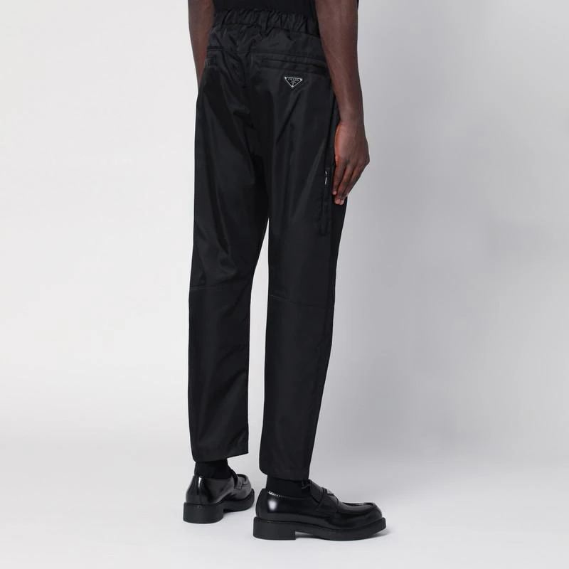 Prada Black Re-Nylon pants with logo 4