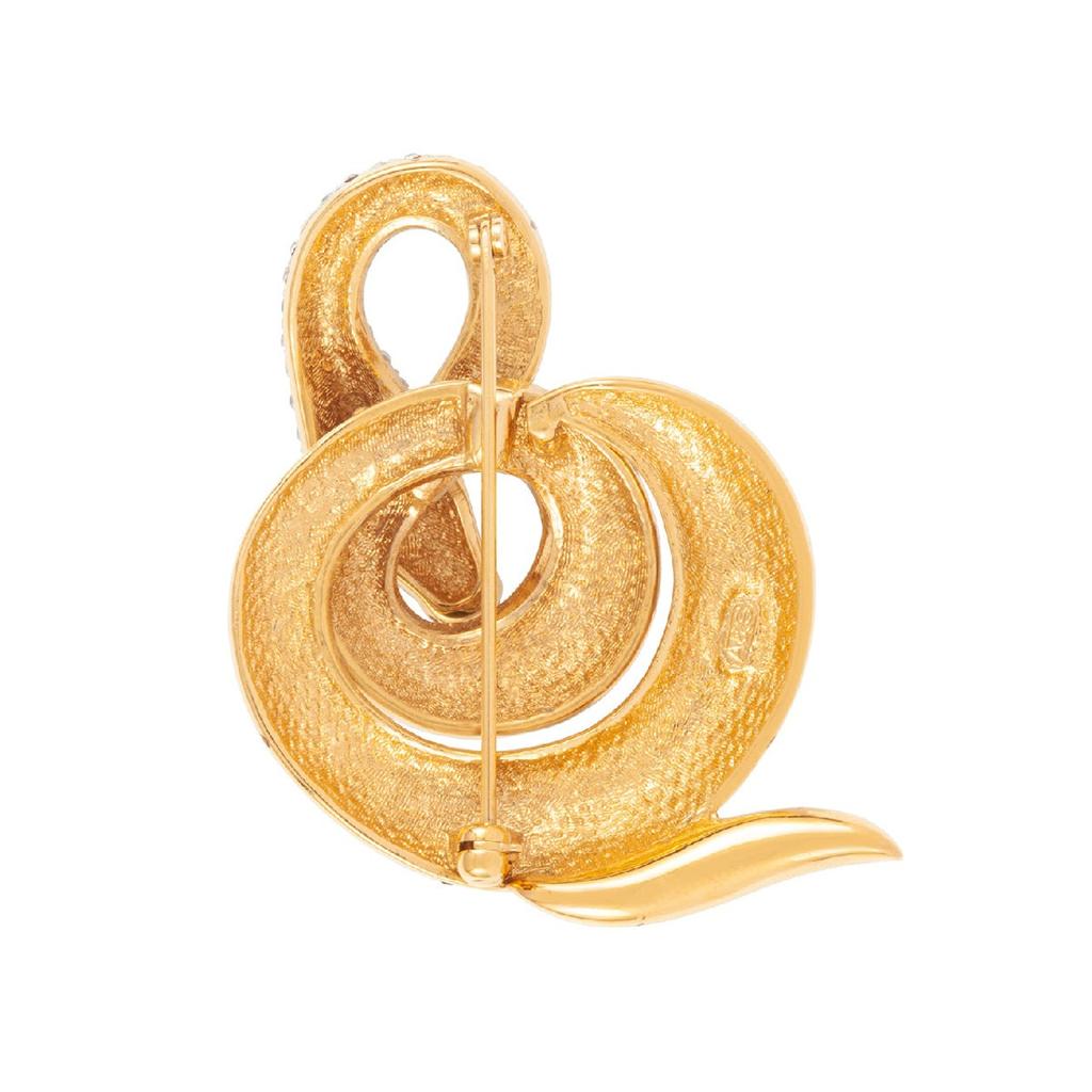 Susan Caplan Vintage 1970s vintage attwood & sawyer cobra brooch