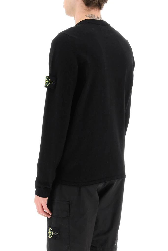 STONE ISLAND raw cotton sweater 3