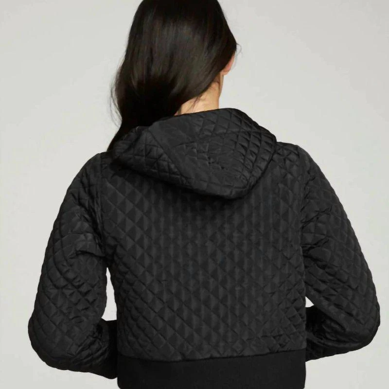 Chaser Cropped Hooded Jacket With Rib 2