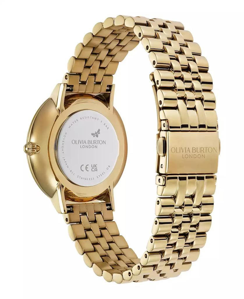 Olivia Burton Women's Sunflower Gold Tone Stainless Steel Bracelet Watch 4