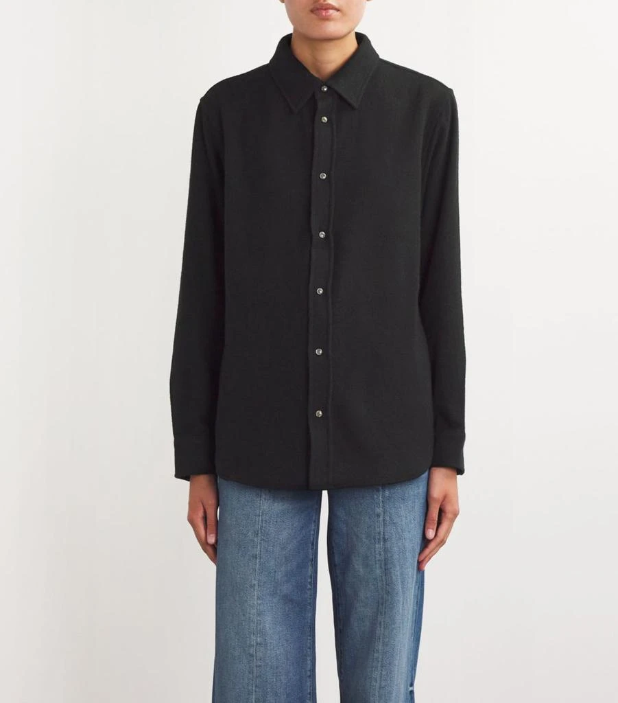 GOD'S TRUE CASHMERE Unisex Cashmere and Black Sandstone Gauze Shirt 7